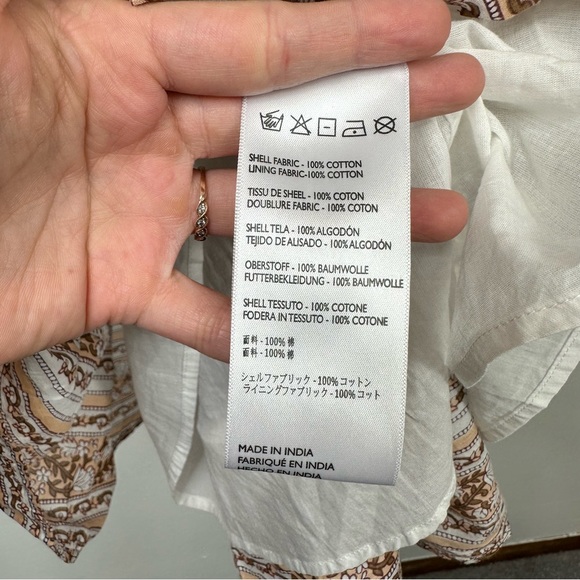 Cleobella Blakely midi dress cottagecore prairie bohemian floral v neck casual - Picture 11 of 13